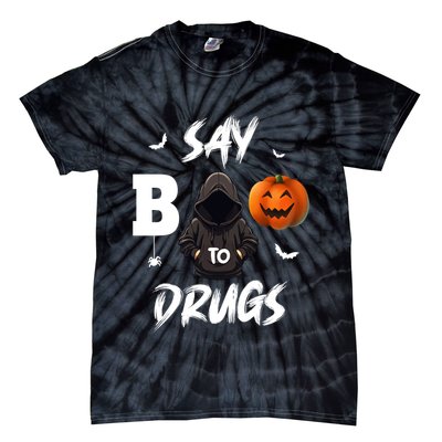 Say Boo To Drugs Halloween Pumpkin Awareness Tie-Dye T-Shirt