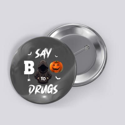 Say Boo To Drugs Halloween Pumpkin Awareness Button