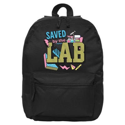 Save By The Lab Lab Week Medical Lab Science Lab Scientist 16 in Basic Backpack