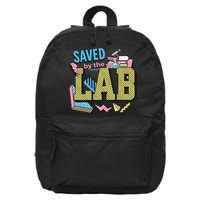 Save By The Lab Lab Week Medical Lab Science Lab Scientist 16 in Basic Backpack