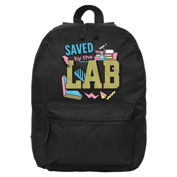 Save By The Lab Lab Week Medical Lab Science Lab Scientist 16 in Basic Backpack