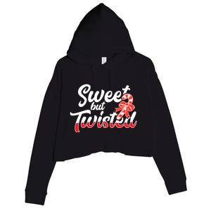 Sweet But Twisted Funny Christmas Candy Lollipop Costume Gift Crop Fleece Hoodie