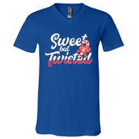 Sweet But Twisted Funny Christmas Candy Lollipop Costume Gift V-Neck T-Shirt