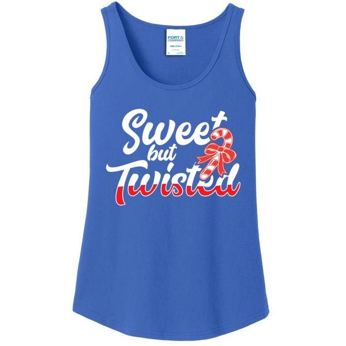 Sweet But Twisted Funny Christmas Candy Lollipop Costume Gift Ladies Essential Tank