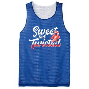 Sweet But Twisted Funny Christmas Candy Lollipop Costume Gift Mesh Reversible Basketball Jersey Tank