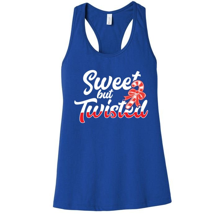 Sweet But Twisted Funny Christmas Candy Lollipop Costume Gift Women's Racerback Tank