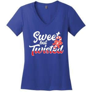 Sweet But Twisted Funny Christmas Candy Lollipop Costume Gift Women's V-Neck T-Shirt