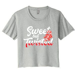 Sweet But Twisted Funny Christmas Candy Lollipop Costume Gift Women's Crop Top Tee