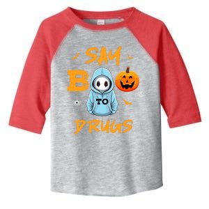 Say Boo To Drugs Funny Halloween Red Ribbon Week Awareness Toddler Fine Jersey T-Shirt