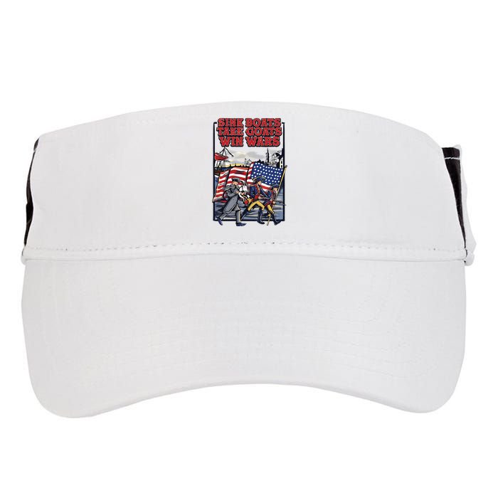 Sink Boats Take Goasts Win Wars Adult Drive Performance Visor