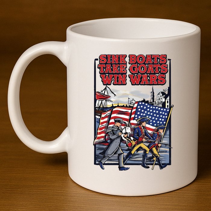 Sink Boats Take Goasts Win Wars 11oz C Handle Ceramic Mug