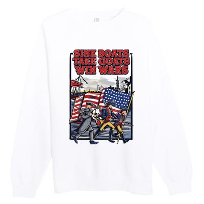 Sink Boats Take Goasts Win Wars Premium Crewneck Sweatshirt