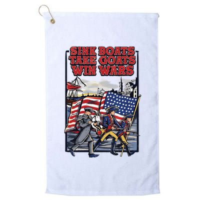 Sink Boats Take Goasts Win Wars Golf Towel