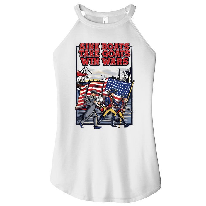 Sink Boats Take Goasts Win Wars Women's Perfect Tri Rocker Tank