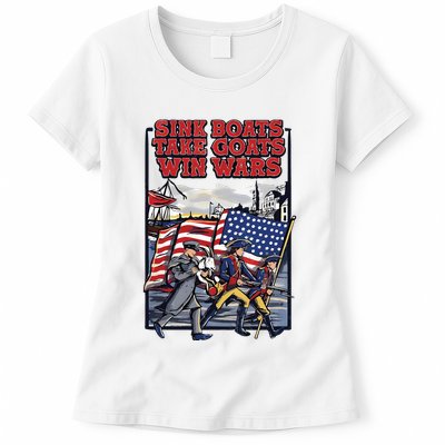 Sink Boats Take Goasts Win Wars Womens T-Shirt