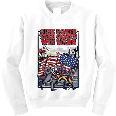 Sink Boats Take Goasts Win Wars Kids Sweatshirt