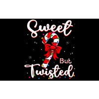 Sweet But Twisted Funny Christmas Candy Cane Xmas Holiday Bumper Sticker