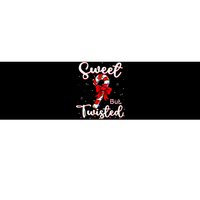 Sweet But Twisted Funny Christmas Candy Cane Xmas Holiday Bumper Sticker