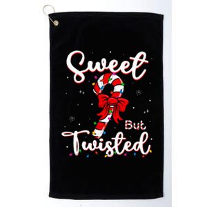 Sweet But Twisted Funny Christmas Candy Cane Xmas Holiday Platinum Collection Golf Towel