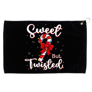 Sweet But Twisted Funny Christmas Candy Cane Xmas Holiday Grommeted Golf Towel