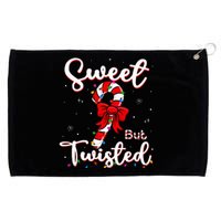 Sweet But Twisted Funny Christmas Candy Cane Xmas Holiday Grommeted Golf Towel