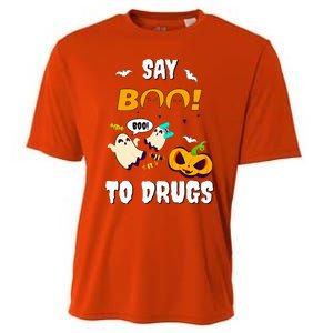 Say Boo To Drugs Red Ribbon Week Awareness Cooling Performance Crew T-Shirt