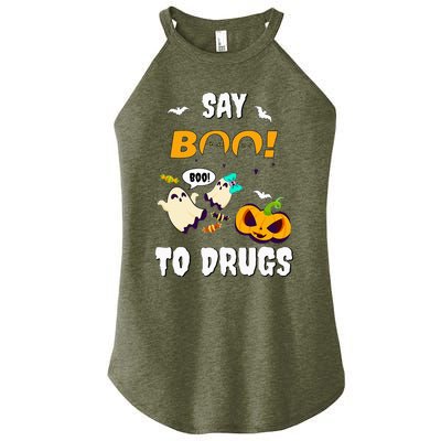 Say Boo To Drugs Red Ribbon Week Awareness Women’s Perfect Tri Rocker Tank