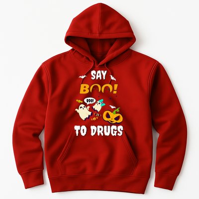 Say Boo To Drugs Red Ribbon Week Awareness Hoodie