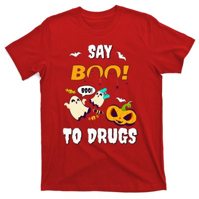 Say Boo To Drugs Red Ribbon Week Awareness T-Shirt