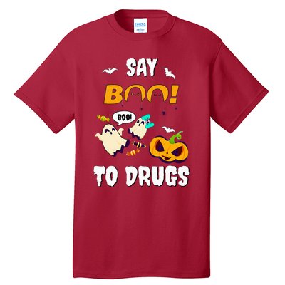 Say Boo To Drugs Red Ribbon Week Awareness Tall T-Shirt