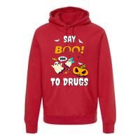 Say Boo To Drugs Red Ribbon Week Awareness Premium Hoodie