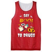 Say Boo To Drugs Red Ribbon Week Awareness Mesh Reversible Basketball Jersey Tank