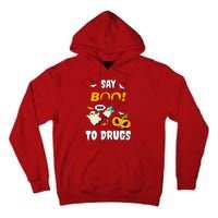 Say Boo To Drugs Red Ribbon Week Awareness Tall Hoodie