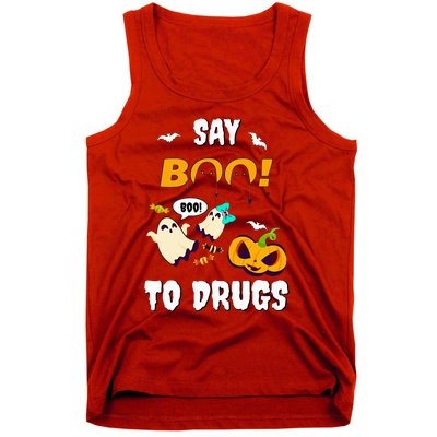 Say Boo To Drugs Red Ribbon Week Awareness Tank Top