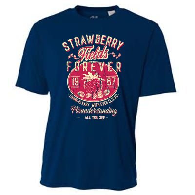 Straw Berry Tields Forever 1967 Vintage Cooling Performance Crew T-Shirt