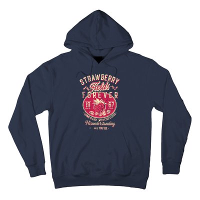 Straw Berry Tields Forever 1967 Vintage Hoodie