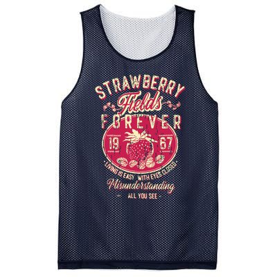 Straw Berry Tields Forever 1967 Vintage Mesh Reversible Basketball Jersey Tank