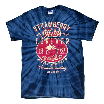 Straw Berry Tields Forever 1967 Vintage Tie-Dye T-Shirt