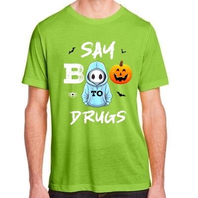 Say Boo To Drugs Funny Halloween Red Ribbon Week Awareness Adult ChromaSoft Performance T-Shirt