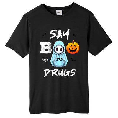 Say Boo To Drugs Funny Halloween Red Ribbon Week Awareness Tall Fusion ChromaSoft Performance T-Shirt