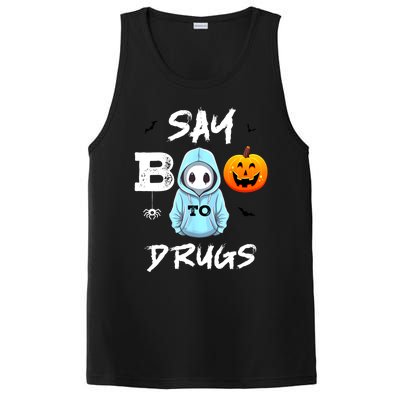 Say Boo To Drugs Funny Halloween Red Ribbon Week Awareness PosiCharge Competitor Tank