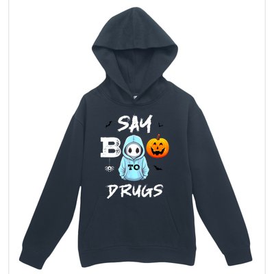 Say Boo To Drugs Funny Halloween Red Ribbon Week Awareness Urban Pullover Hoodie