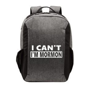 Steve Berthiaume The Wearing I Cant Im Mormon Vector Backpack