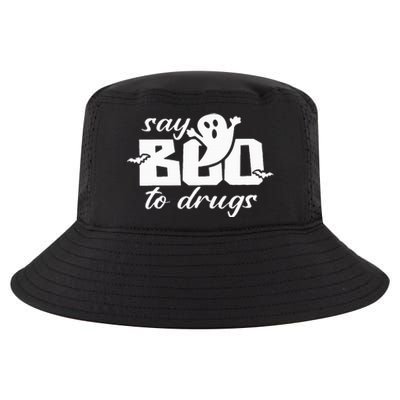 Say Boo To Drugs Funny Halloween Red Ribbon Week Awareness Cool Comfort Performance Bucket Hat