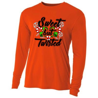 Sweet But Twisted Candycane Funny Christmas Gift Dults Gift Cooling Performance Long Sleeve Crew