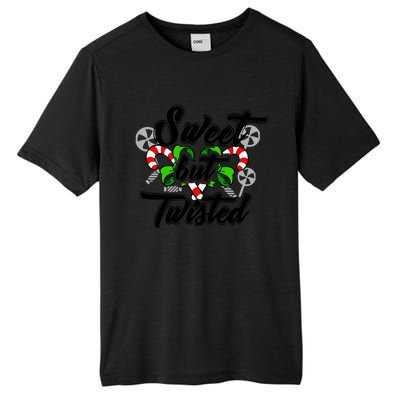 Sweet But Twisted Candycane Funny Christmas Gift Dults Gift Tall Fusion ChromaSoft Performance T-Shirt