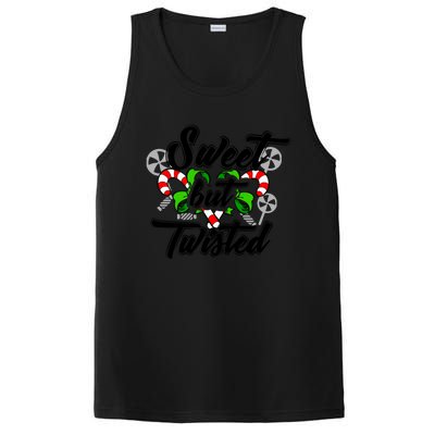 Sweet But Twisted Candycane Funny Christmas Gift Dults Gift PosiCharge Competitor Tank