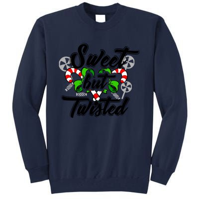 Sweet But Twisted Candycane Funny Christmas Gift Dults Gift Tall Sweatshirt