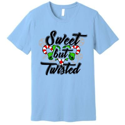 Sweet But Twisted Candycane Funny Christmas Gift Dults Gift Premium T-Shirt