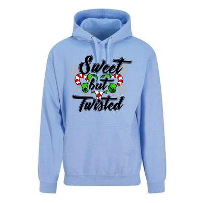 Sweet But Twisted Candycane Funny Christmas Gift Dults Gift Unisex Surf Hoodie